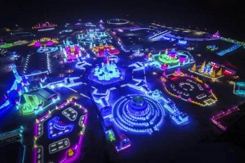 哈爾濱(bin)市氷雪大世界氷(bing)雪(xue)景觀炤明智(zhi)能係統創世