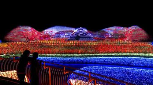 最壯觀的鼕季燈光(guang)秀在日本呈現